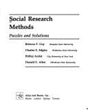 Tapa de Social Research Methods
