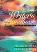 Tapa de The modern writer's handbook