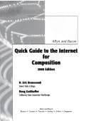 Tapa de Allyn and Bacon Quick Guide to the Internet for College Composition