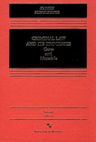 Tapa de Criminal law and its processes