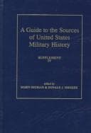 Tapa de A guide to the sources of United States military history
