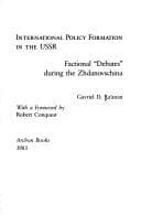 Tapa de International policy formation in the USSR