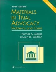 Tapa de Materials in trial advocacy
