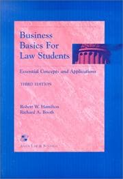 Tapa de Business basics for law students