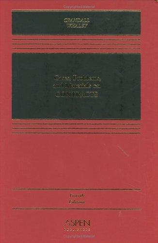 Tapa de Cases, problems, and materials on contracts