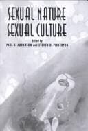 Tapa de Sexual nature, sexual culture