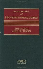 Tapa de Fundamentals of securities regulation