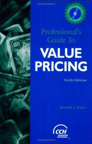 Tapa de Professional's guide to value pricing