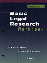 Tapa de Basic legal research workbook