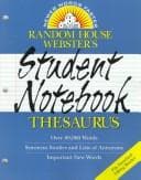 Tapa de Random House Webster's Student Notebook Thesaurus