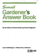 Tapa de Sunset gardener's answer book