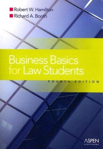 Tapa de Business basics for law students