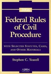 Tapa de Federal Rules of Civil Procedure