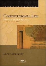 Tapa de Constitutional law