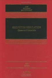 Tapa de Securities regulation : cases and materials