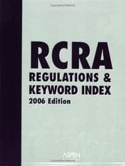 Tapa de RCRA Regulations & Keyword Index