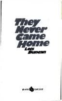 Tapa de They Never Came Home