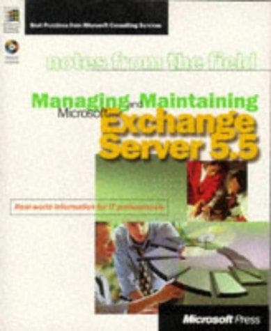 Tapa de Managing and maintaining Microsoft Exchange Server 5.5.