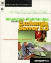Tapa de Managing and maintaining Microsoft Exchange Server 5.5.