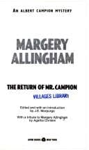 Tapa de The return of Mr. Campion