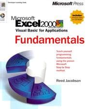 Tapa de Microsoft Excel 2000 Visual Basic for applications fundamentals