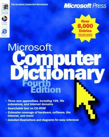 Tapa de Microsoft computer dictionary