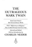 Tapa de The outrageous Mark Twain