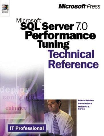 Tapa de Microsoft SQL Server 7.0 performance tuning technical reference