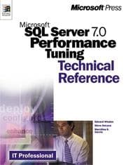 Tapa de Microsoft SQL Server 7.0 performance tuning technical reference