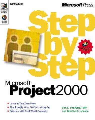 Tapa de Microsoft Project 2000 Step by Step