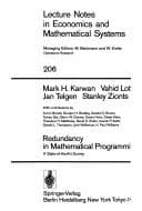 Tapa de Redundancy in Mathematical Programming