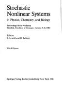 Tapa de Stochastic Nonlinear Systems