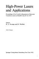 Tapa de High-Power Lasers and Applications
