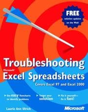 Tapa de Troubleshooting Microsoft Excel spreadsheets