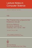 Tapa de The programming language Ada reference manual