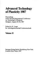Tapa de Advanced Technology of Plasticity, 1987