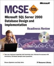 Tapa de MCSE Microsoft SQL server 2000 database design and implementation readiness review