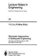 Tapa de Stochastic approaches in earthquake engineering