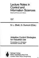 Tapa de Adaptive Control Strategies for Industrial Use