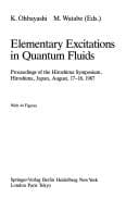Tapa de Elementary Excitations in Quantum Fluids