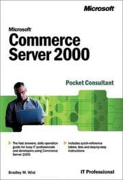 Tapa de Microsoft commerce server 2000 pocket consultant