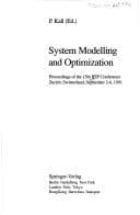 Tapa de System Modelling and Optimization