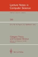Tapa de Category theory and computer science