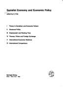 Tapa de Socialist economy and economic policy