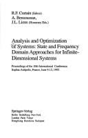 Tapa de Analysis and Optimization of Systems: State and Frequency Domain Approaches for Infinite-Dimensional Systems