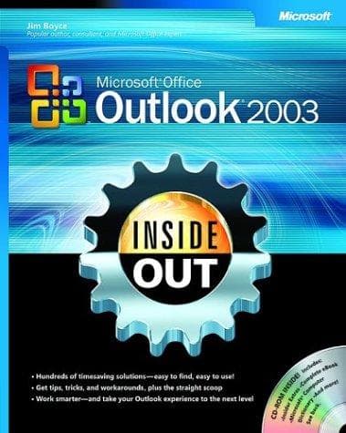 Tapa de Microsoft Office Outlook 2003 inside out