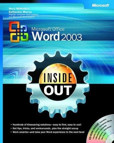 Tapa de Microsoft Office Word 2003 inside out