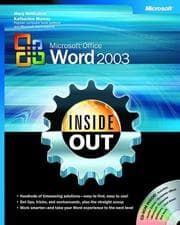 Tapa de Microsoft Office Word 2003 inside out
