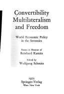 Tapa de Convertibility, multilateralism and freedom