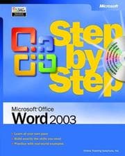 Tapa de Microsoft Office Word 2003 Step by Step